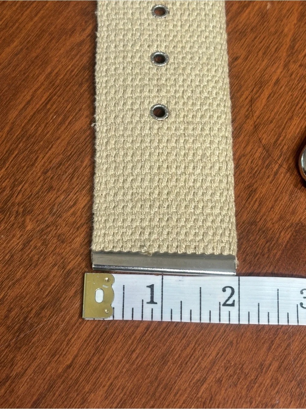 Classic Canvas Men’s Belt with Tan Leather Accents